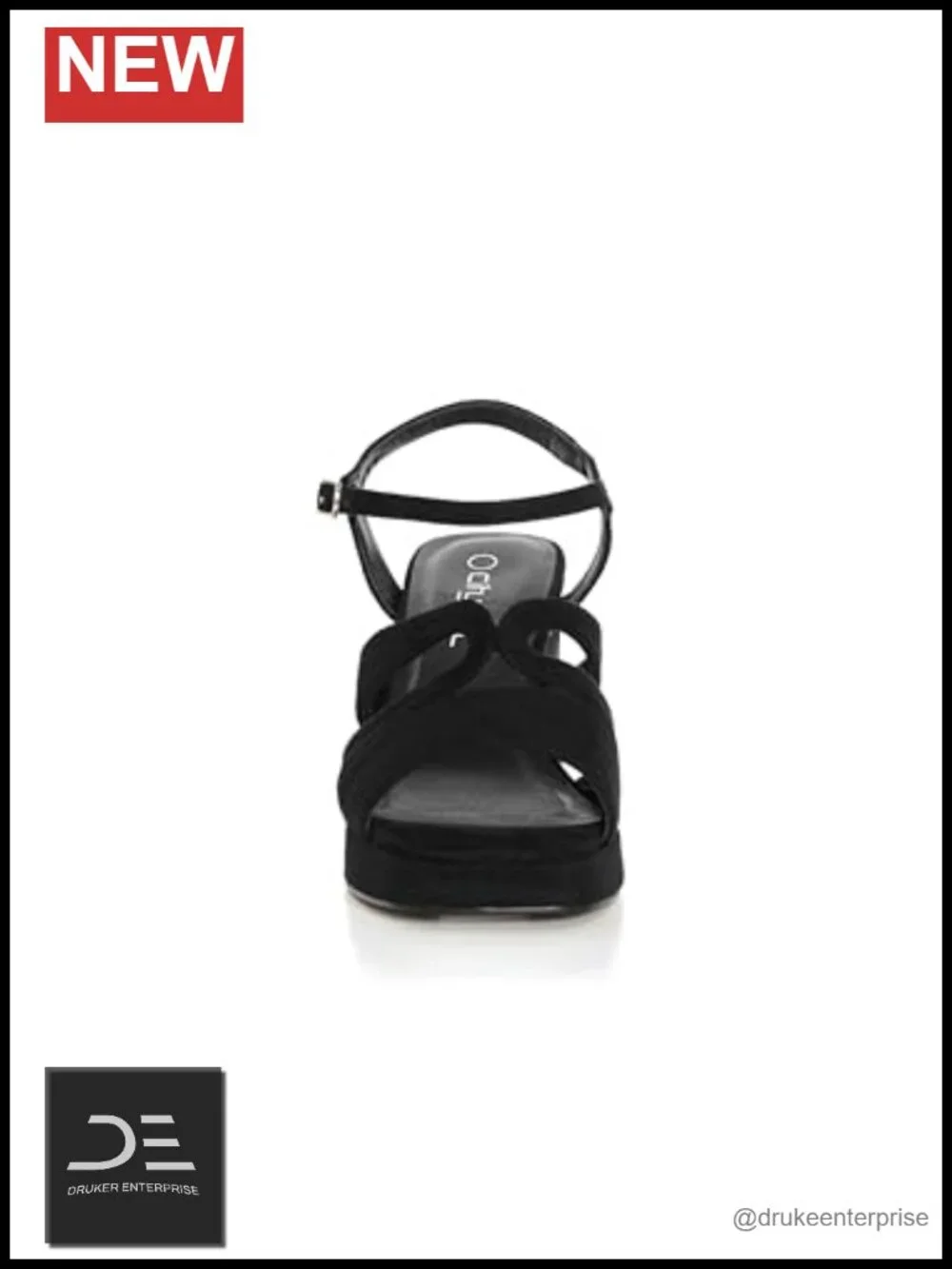 Wide Fit Block Heel Platform Pumps with Ankle Strap Faux Suede